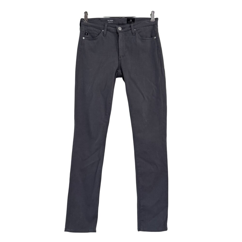 AG‎ Adriano Goldschmied The Prima Cigarette Leg Womens Gray Jeans Size 26R